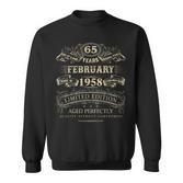 65. Geburtstag Sweatshirt 1958 Vintage Outfit für Frauen & Männer