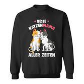Beste Katzen Mama Aller Zeiten Katzenmama Katze Damen Sweatshirt