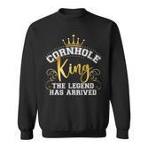 Cornhole King Legend Has Arrived Vintage Sweatshirt