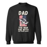 Fishing Dad Sweatshirt mit Amerikanischem Angelhaken, Legende Fischer Tee