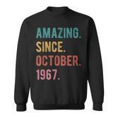 Geschenk Zum 55 Geburtstag Amazing Since Oktober 1967 Sweatshirt