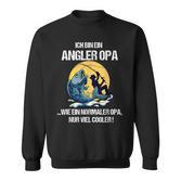 Herren Angler Angel Opa Papa Geburtstagsgeschenk Geschenkidee Sweatshirt