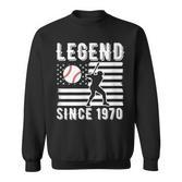 Legend Baseballspieler Seit 1970 Pitcher Strikeout Baseball Sweatshirt