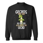 Lustiges Gecko Sweatshirt mit Geckos sind süß Spruch, Niedliche Tierliebhaber Tee