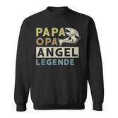 Papa Opa Angel Legende Sweatshirt, Perfekt für Vatertagsangler