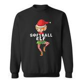 Softball Elf Kostüm Weihnachten Urlaub Passend Lustig Sweatshirt