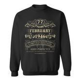 Vintage 1946 Outfit Sweatshirt für 77. Geburtstag, Retro Design
