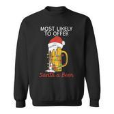Weihnachtsmann Ein Bier Zu Bieten Sweatshirt