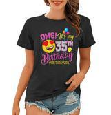 Omg Its My 35Th Birthday Mädchen- Zum 35 Geburtstag Frauen Tshirt