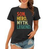 Sohn Held Mythos Legende Retro Vintage-Sohn Frauen Tshirt