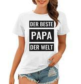 Bester Papa der Welt Frauen Tshirt, Herren Geburtstag & Vatertag Idee