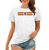 Fussball Spanien Fussball Outfit Fan Frauen Tshirt