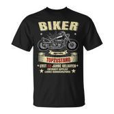 46. Geburtstag Herren Biker T-Shirt, Motorrad Legenden Design