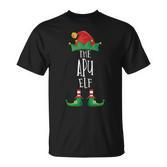 Apu Elf Lustige Familie Passende Gruppe Weihnachten Party Elf T-Shirt