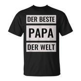 Bester Papa Der Welt T-Shirt, Geschenkidee zum Vatertag