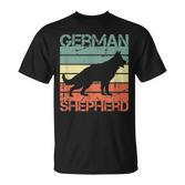 Deutscher Schäferhund Vintage Look Hunde Mama Hunde Papa T-Shirt
