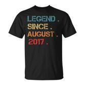 Fantastisch Seit 2017 T-Shirt, 5. Geburtstag im August Geschenk