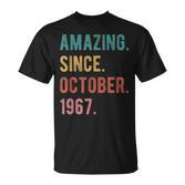 Geschenk Zum 55 Geburtstag Amazing Since Oktober 1967 T-Shirt