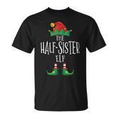 Half-Sister Elf Familie Passender Pyjama Weihnachten Elf T-Shirt