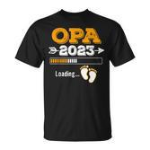 Herren Opa 2023 Loading T-Shirt, Werdender Opa Nachwuchs Lustig