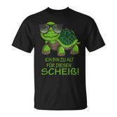 Schildkröte Ich Bin Zu Alt Für Diesen Scheiß Sportler Rente T-Shirt