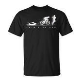 Triathlon Swim Bike Run Geschenk Für Sportler T-Shirt