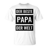 Bester Papa der Welt T-Shirt, Herren Geburtstag & Vatertag Idee
