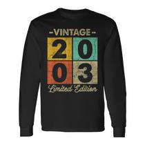 Est 2003 Vintage Limited Edition 20Th Birthday 20 Years Old Long