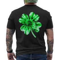 Funny St. Patrick's Day T-Shirt - USA Irish Flag Shamrock Design For Men (Green, Medium)