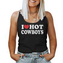 I Love Hot Cowboys I Heart Cowboys Tank Top