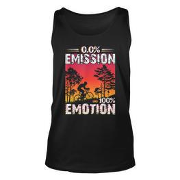 0 Emission 100 Emotion Anti E-Bike Fahrradfahrer Tank Top - Seseable