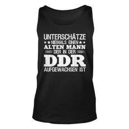 Herren Unterschätze Niemals Einen Alten Mann Aufgewachsen Ddr Tank Top - Seseable