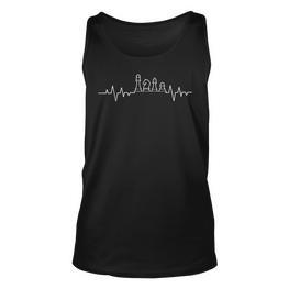 Herzschlag Ekg Schach Schachfiguren Schachspieler Tank Top - Seseable