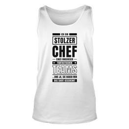 Ich Bin Stolzer Chef Eines Ungeheuer Fantastischen Teams Job Tank Top - Seseable