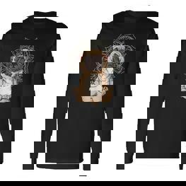 Meditierender Mops Mit Mandala Langarmshirts, Entspannendes Yoga-Design - Seseable