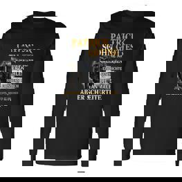 Patrick Sohn Gottes Schwarzes Langarmshirts, Grafik-Design Tee - Seseable