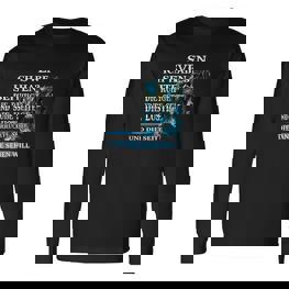 Personalisiertes Sven Langarmshirts mit Wolfsmotiv & Spruch, Lustige Idee - Seseable