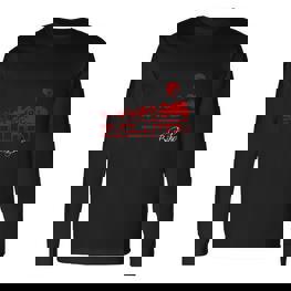 Schwarzes Evolution Bike Langarmshirts, Radfahrer Grafik Design - Seseable