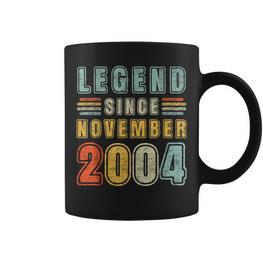 18 Jahre Alte Legende Seit 18 Geburtstag Im November 2004 Tassen - Seseable