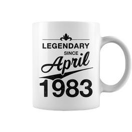 40 Geburtstag 40 Jahre Alt Legendär Seit April 1983 V5 Tassen - Seseable