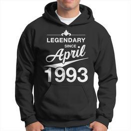 30 Geburtstag 30 Jahre Alt Legendär Seit April 1993 V3 Hoodie - Seseable