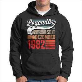 40 Geburtstag Mann 40 Jahre Legendär Seit Dezember 1982 Hoodie - Seseable