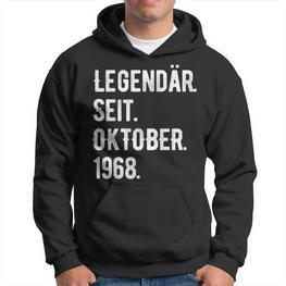 55 Geburtstag Geschenk 55 Jahre Legendär Seit Oktober 1968 Hoodie - Seseable