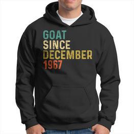 55 Geburtstag 55 Jahre Alte Ziege Seit Dezember 1967 Hoodie - Seseable