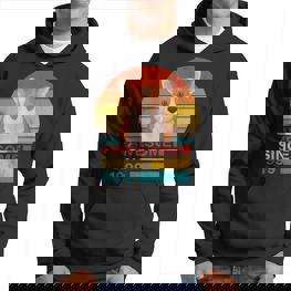 Corgi 1999 Retro Sonnenuntergang Hoodie, Lustiges Vintage Geburtstagsdesign - Seseable