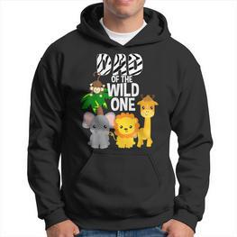 Dad des Wilden Einzigen Zoo-Thema Geburtstag Safari Dschungel Tier Hoodie - Seseable