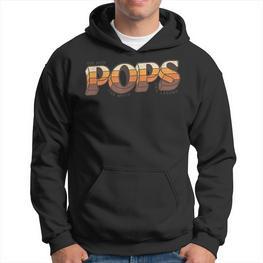 Herren Hoodie Pops The Man Mythos Legende, Lustige Witze für Opas - Seseable