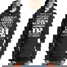 Herren Unterschätze Niemals Einen Alten Mann Aufgewachsen Ddr Hoodie - Seseable