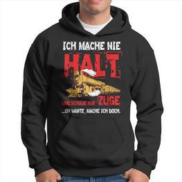 Zug Train Schaffner Bahn Mann Junge Geschenk Eisenbahn Hoodie - Seseable