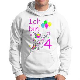 Einhorn Hoodie für Mädchen 4 Jahre, Zauberhaftes Einhorn-Motiv - Seseable